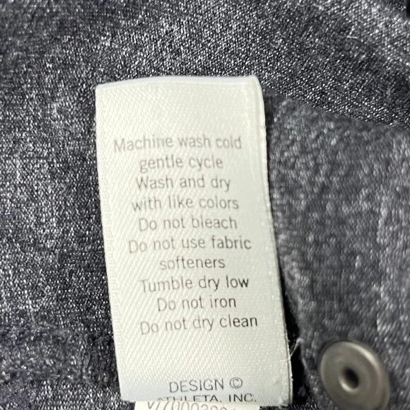 Athleta Bettona Classic Bootcut Yoga Pants Charcoal Gray Stretch Medium Tall MT - Picture 6 of 10